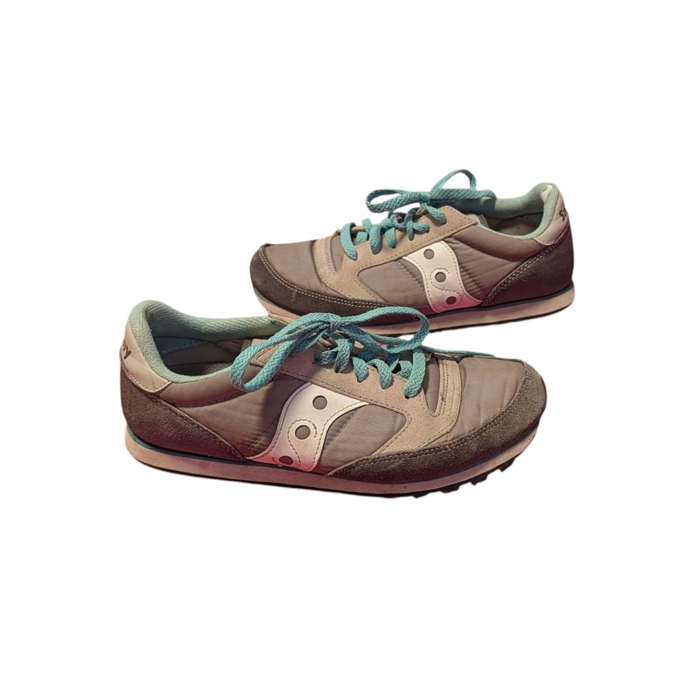 Saucony Jazz Low Pro Womens Sneakers Grey Teal 1866-103 Size 8‎ EU 39